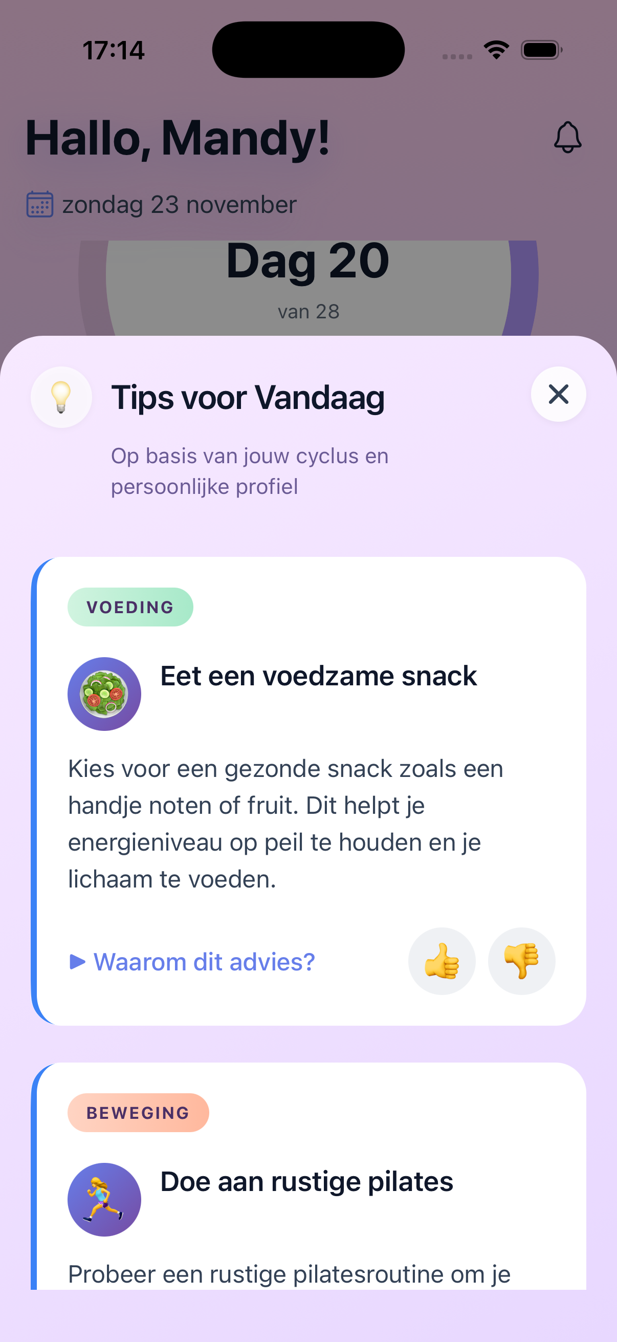 CycleGlow Energie Tips