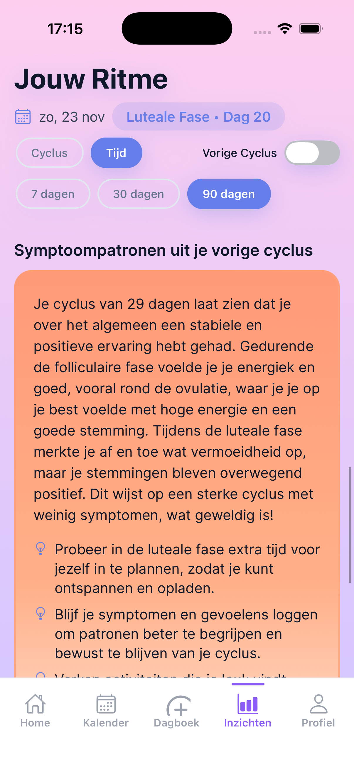 CycleGlow Energie Maaltijden